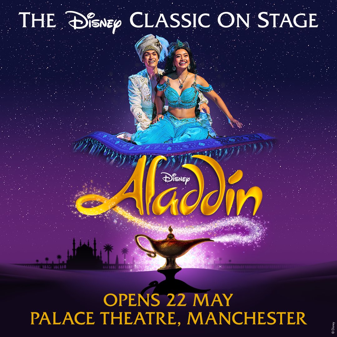 Escape to A Whole New World as Disney's magical production of Aladdin comes to the Palace Theatre this May for a limited season. Make your wishes come true and grab yourself some tickets. 📅 Wed 22 May - Sun 7 July 🎟️ atgtix.co/4b385MA