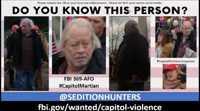 Do you Know this man?? Please contact the FBI with 369-AFO tips.fbi.gov or contact us at admin@seditionhunters.org Please do not post names on social media #CapitolMartian