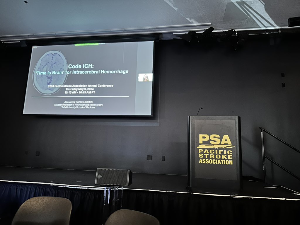Great discussion by Aleksandra Yakhkind Neuro-Intensivist <a href="/TuftsMedicalCtr/">Tufts Medical Center</a> on #CodeICH 🧠🩸 It's time to focus on quantitative measures to improve hemorrhagic stroke care.
#PSA2024 <a href="/PacificStroke/">Pacific Stroke Assoc</a>