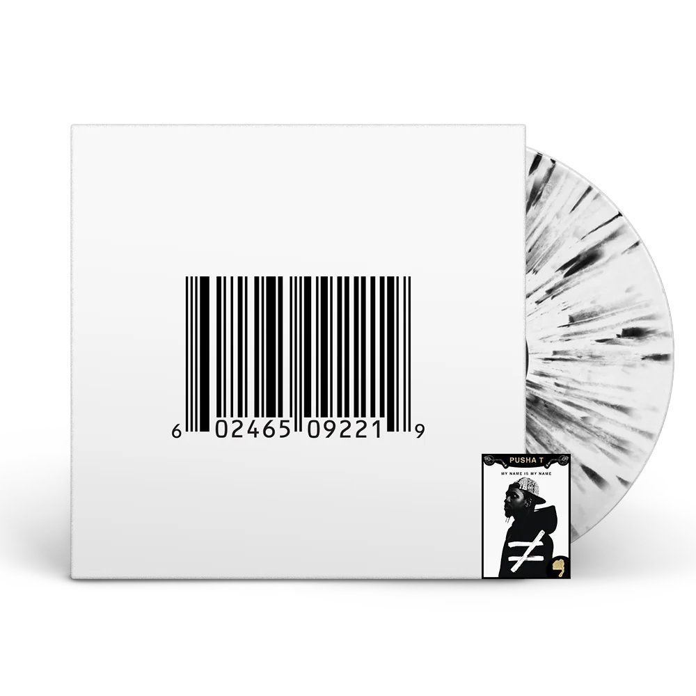 🚨 Upcoming Release/First time on vinyl 🎧 My name is my name, by Pusha T 💿 black and white splatter vinyl Def Jam has announced this long awaited first vinyl press 😮‍💨 - Limited to 1200 copies - May 17th release date - comes with trading card