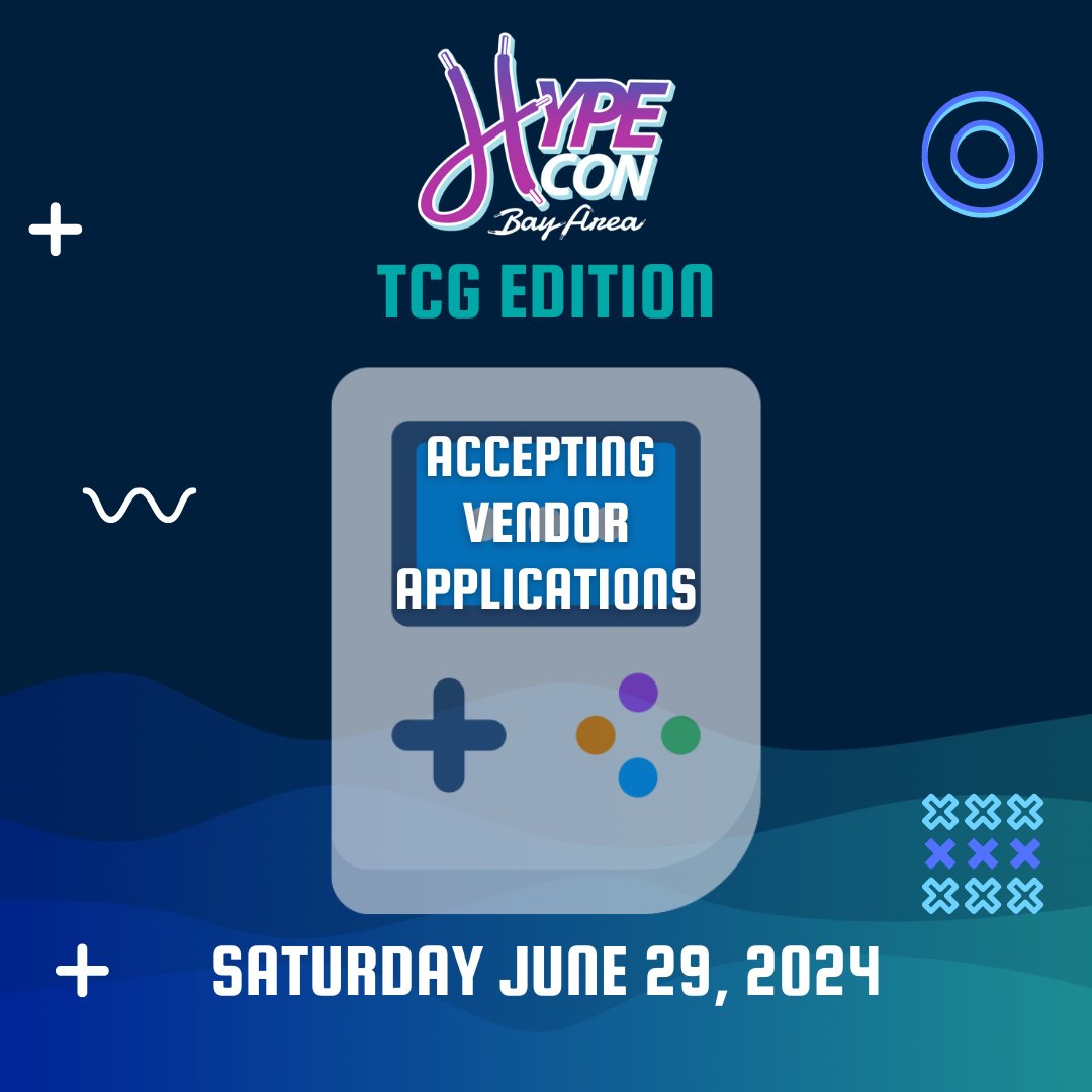 We're excited to announce a special Hype Con Bay Area: TCG Edition. 

Vendor Apps are open now.  We are always seeking new unique vendors!

Apply here:
tinyurl.com/HypeConApp629

#hypecon #tcg #pokemon #onepiece #lorcana #magic #yugioh #kpop #voiceartists #autographs #photocards