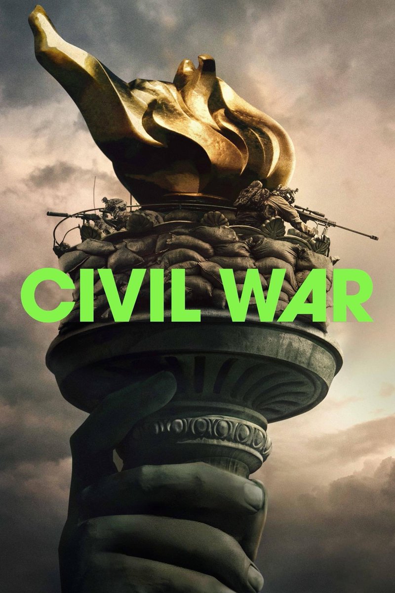 This weekend! Civil War (15) 2024 Dystopian Film Written and Directed by Alex Garland In the near future, a group of war journalists attempt to survive while reporting the truth as the United States stands on the brink of civil war. electricpalace.com