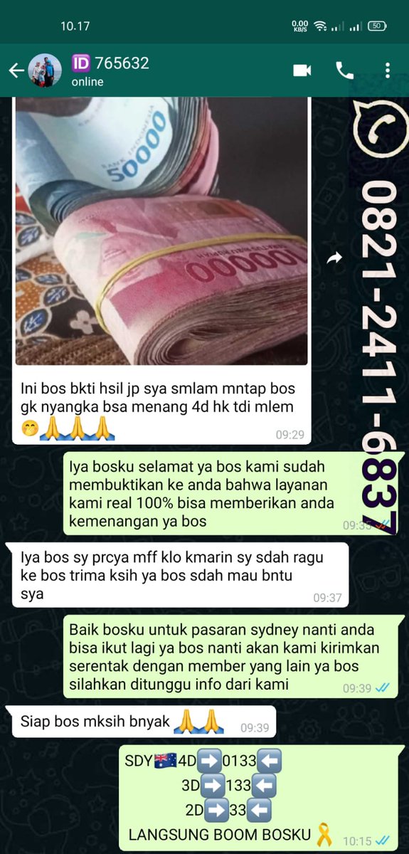 AngkaBocoranTo2's tweet photo. SAH RESULT SDY(0133)bukti jackpot para member yang sudah bergabung di layanan kami 
Yang berminat bergabung silahkan chat whatsaap 0821-2411-6837
#togel
#angkabocoran
#SDY 
#HK
#singapur
#angkajitu 
#angkatogel https://t.co/mmKL17wh2A