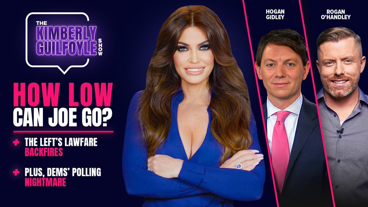 TODAY on The Kimberly Guilfoyle Show • @DC_Draino on how the radical Left's lawfare has backfired • @JHoganGidley breaks down the polling nightmare for Joe Biden and the Democrats TUNE IN at 4:00 PM EST! rumble.com/v4u5rkr-how-lo…