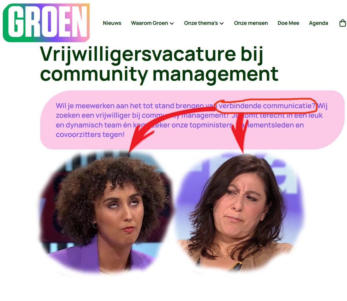 @JongGroen Op gebied van verbinding kan het alweer tellen. De rotte appel valt duidelijk niet ver van de boom @groen #groenvergif