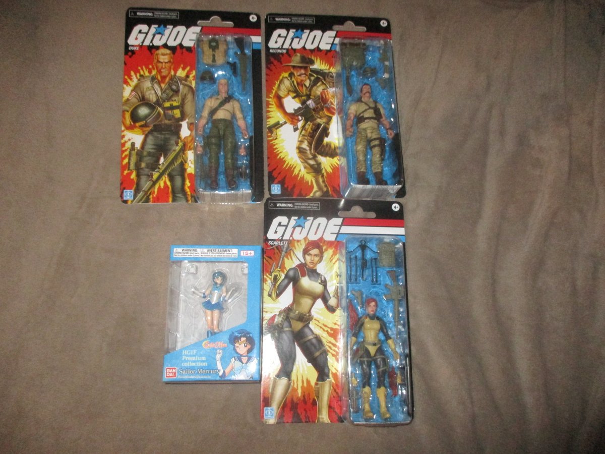 BBTS arrivals, retro Joes and Sailor Mercury for the heck of it #ToyCollecting #SailorMoon #GIJoe #GIJoeClassified