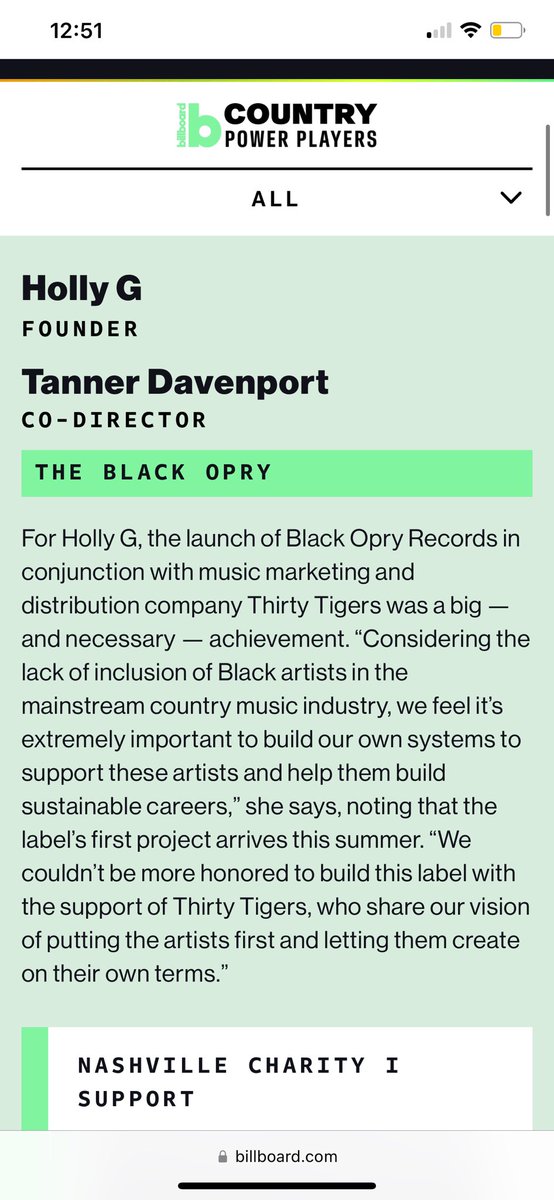 The past few months have been extremely exhausting. Very much a period of “keep your head down and do the work.” How nice to finally be coming up for air in the midst of being named one of @billboard’s 2024 Country Power Players along with my right hand @literallytanner