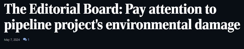 .@TheBuffaloNews agrees! An industrial sewage pipeline through Iroquois National Wildlife Refuge is a bad idea. For years, Tonawanda Seneca Nation has warned USFWS of the harms from building the pipeline. USFWS finally terminated the permit! ejus.tc/3UCvoWR