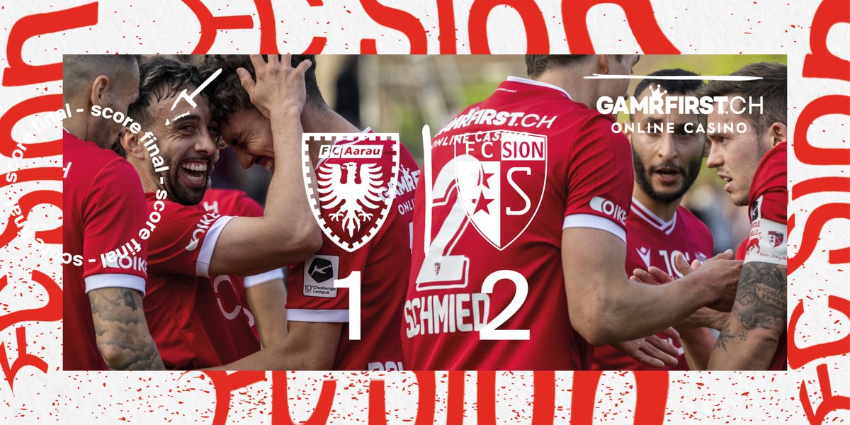 𝗩𝗜𝗖𝗧𝗢𝗜𝗥𝗘 ✅ Le FC Sion s’impose face au FC Aarau ! ⚔️ Une nouvelle étape de franchie pour les Valaisans qui comptent virtuellement six points d’avance sur le FC Thoune. 🫡 #AllezSion #TousEnsemble