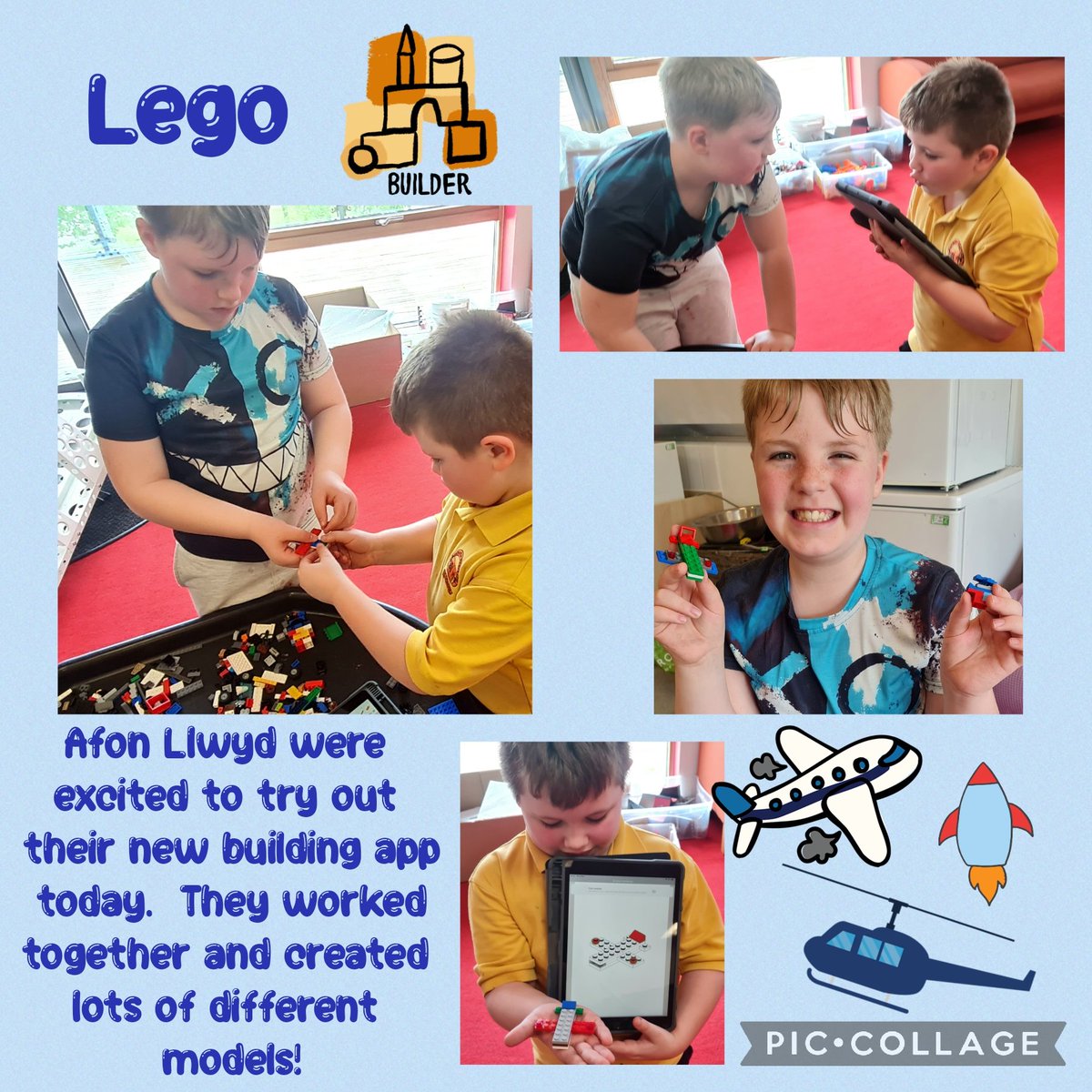 Afon Llwyd built lots of models this afternoon using a new app. They displayed collaborative learning, sharing of ideas and how to adapt their construction if pieces were missing! Thank you to Mr West for helping with the app. 😁 #EnterprisingCreativeContributors #Engineering