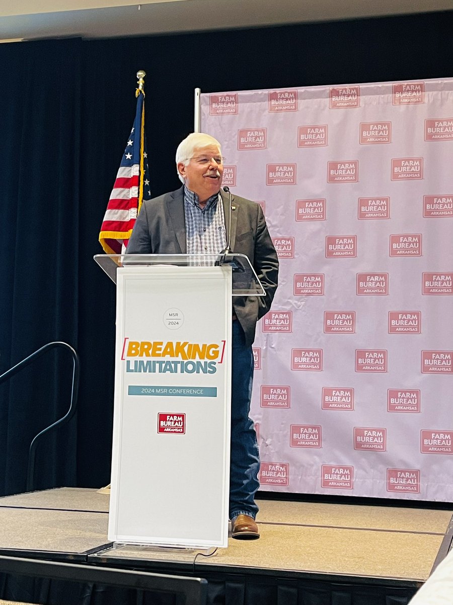 “You have a tough job and I thank you for the work you do. You have a very important role in Farm Bureau.” ArFB president @DanWright60 recognized and thanked MSRs today for all they do in their counties! #BreakingLimitations