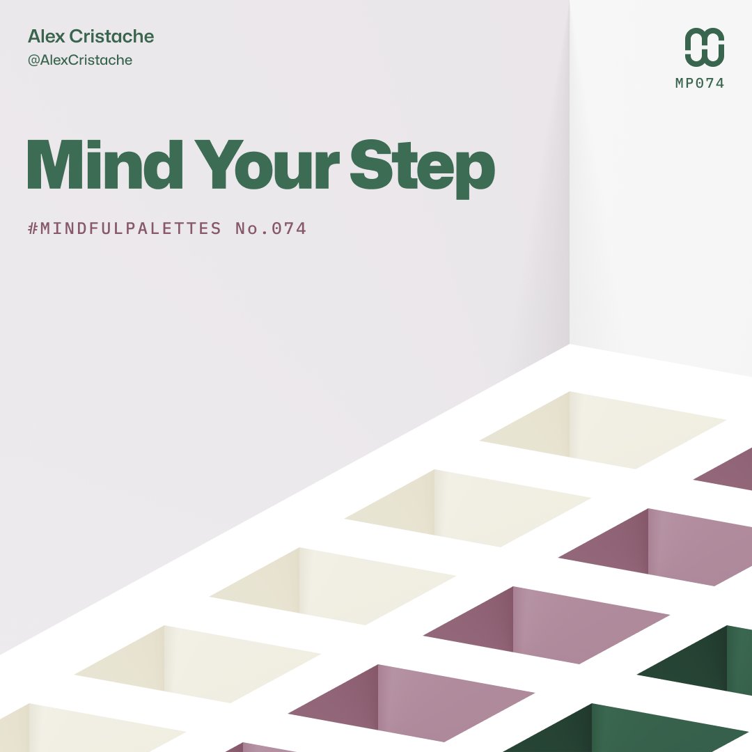 Mind your step. 🕳️

Angular #Gradients – Visual exploration using #MindfulPalettes color palette no. 74.

#DesignInspiration