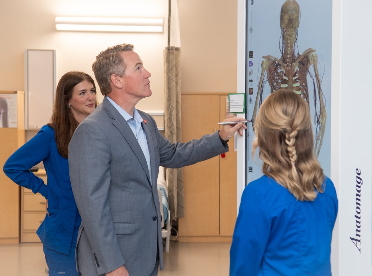 At Greene County Career Center, Lt. Governor <a href="/JonHusted/">Jon Husted</a> learned about the benefits of the health care pathways expansion and the creation of a new HVAC program - serving 75 more students!

The programs are growing thanks to Super RAPIDS and the CTE Equipment Grant. #InDemandOhio