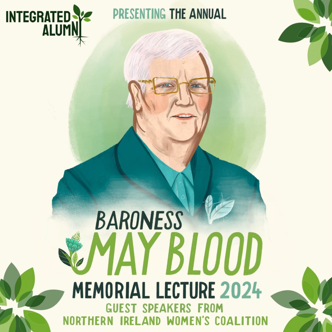 We’re excited to announce the annual Baroness May Blood Memorial Lecture! Baroness Blood’s contribution & championing of Integrated Education is just the tip of the iceberg of her work! More details to follow soon, so become a member with us for news and updates! (Link in bio.)