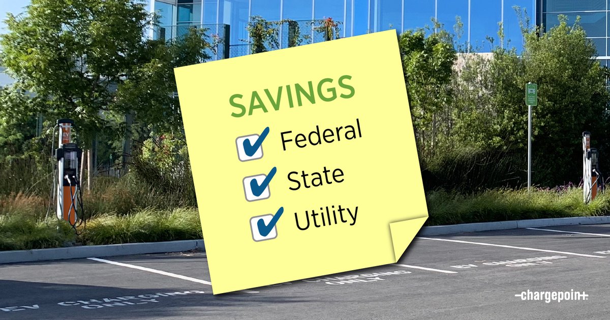 There are millions of dollars of #rebates and #incentives available for #EVcharging. Your business may qualify for funding! bit.ly/3GD366Z