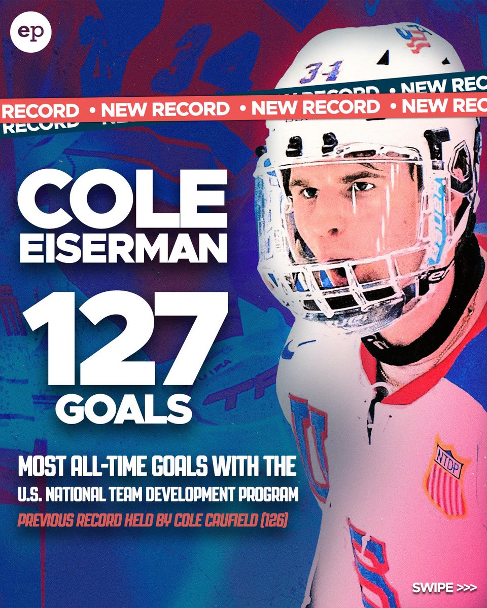 How would you feel if the Habs drafted Cole Eiserman with the 5th pick? 🤔

He recently just broke Cole Caufield’s goal scoring record with the USNTDP (127 goals) 🇺🇸