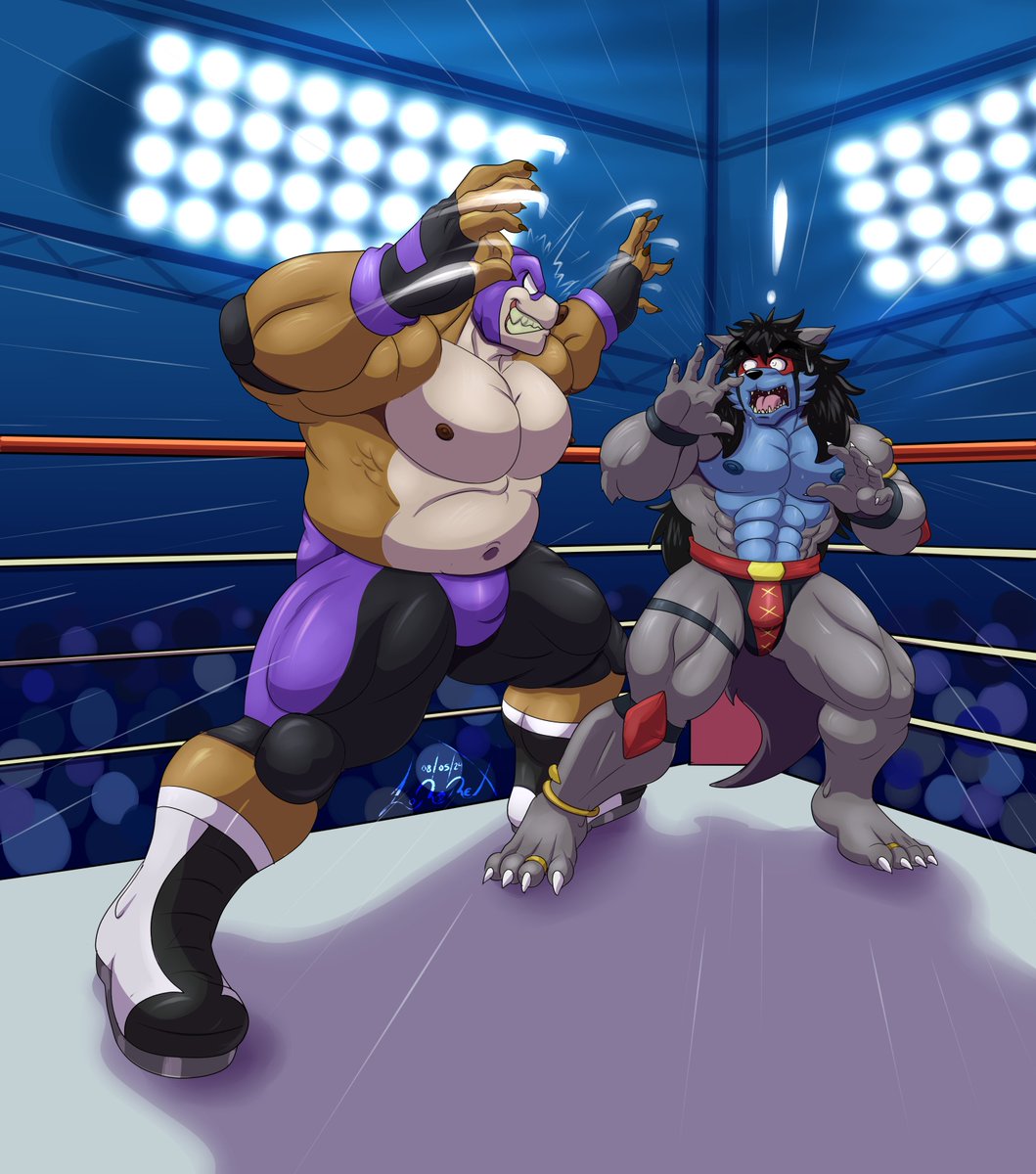 Grappling punishments 1: Looks like Nuroi can't escape from Grappler, let's see what will happen next! D: Commission for @WolfMoon35 Thank you friend :D Telegram t.me/MetallosaurusR…