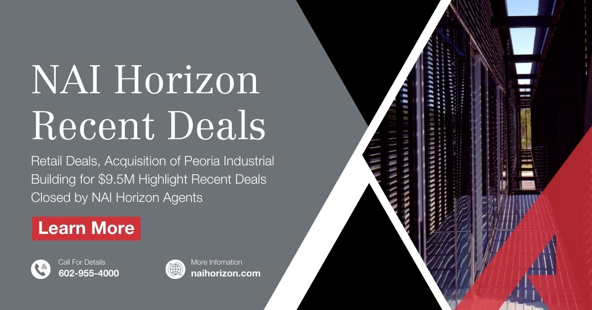 Our most recent deals are here! Explore the full summary ➡️: bit.ly/4ds1qxj

#NAIHorizon #NAIGlobal #RecentTransactions #Phoenix #CRE