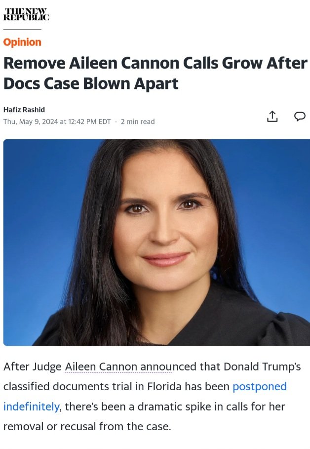 Postponed INDEFINITELY! Liberals are having a meltdown when Judge Cannon calls out their lunacy in trying to bring Trump down. 🔥Jack Smith is toast!🔥