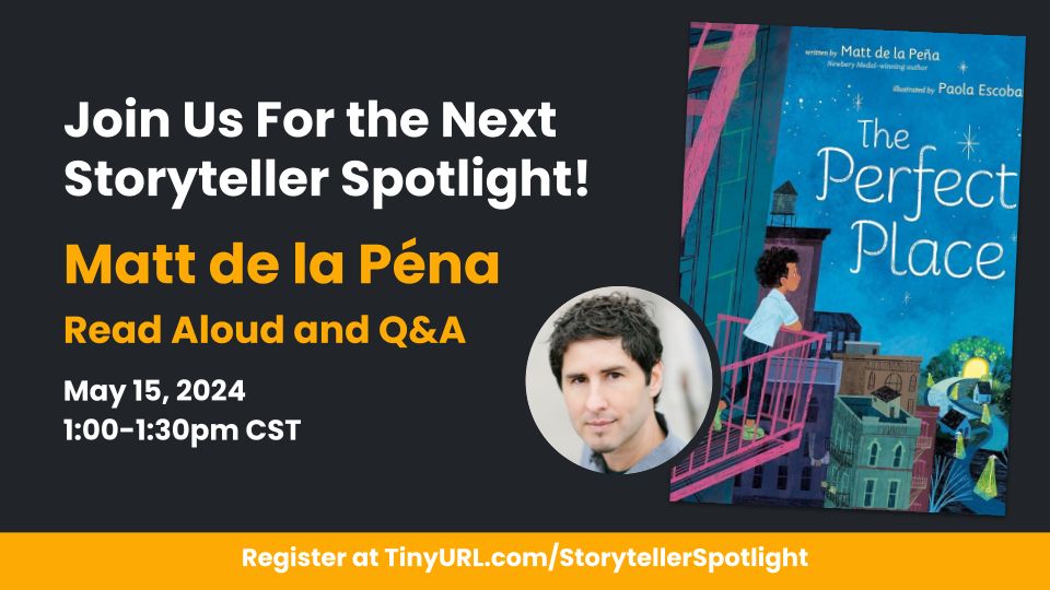 Your class is invited to a FREE half-hour virtual classroom visit, including a reading and a student Q&A session with @mattdelapena! 📖

If you cannot attend the session live, sign up to automatically receive the recording: buff.ly/49Dq76E

#EdChat #Teachers #EdWebinar