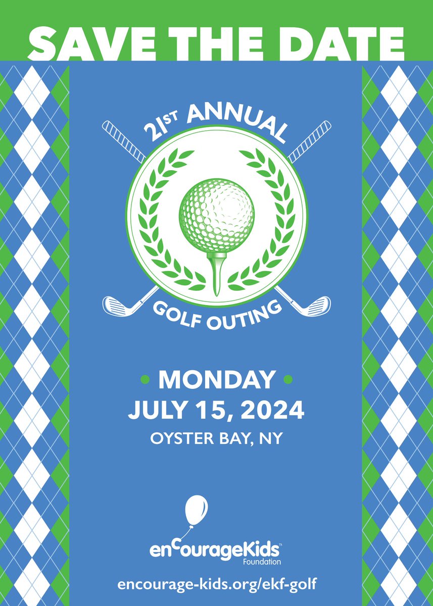 We are excited to invite you to our 21st Annual Golf Outing! ⛳️

Join us on Monday, July 15 as we enjoy a beautiful day of golf with proceeds supporting hospitalized children.

encourage-kids.org/ekf-golf

#encouragekids #golfouting #charitygolf