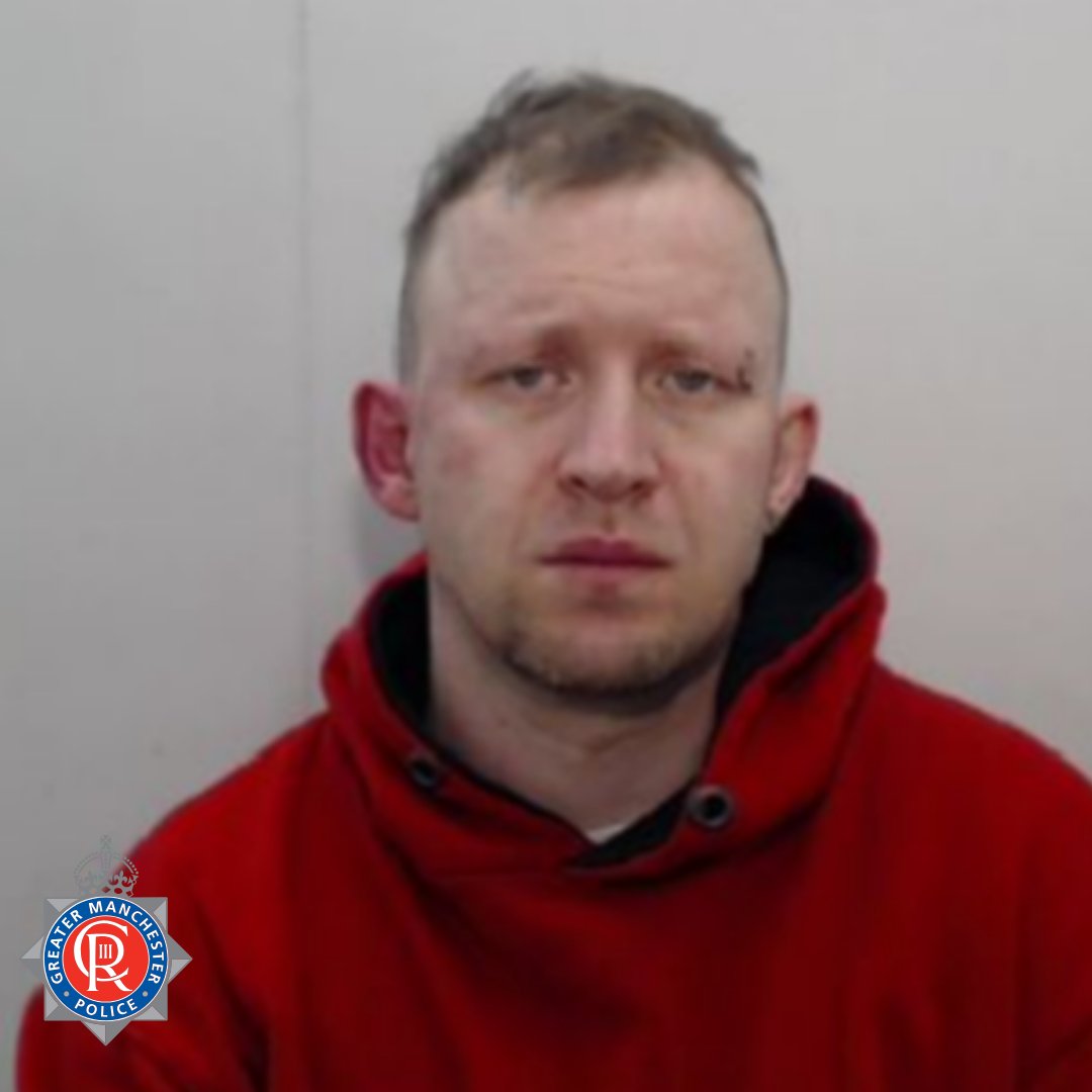 #JAILED | Mark Thomson (28/06/1977) of Tyrell Grove, Hyde, has been jailed for 24 years after being found guilty of several sexual assaults against two girls under the age of 13 at Manchester Crown Court today (Thursday 9 May 2024). Full story here - orlo.uk/TzXYR