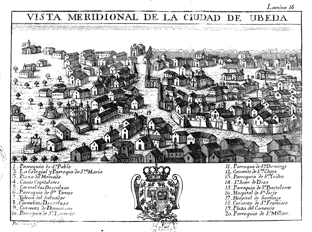 Vistas de #Úbeda (#Jaén) de 1787 🔗Disponibles en nuestra #Cartoteca a través del siguiente enlace juntadeandalucia.es/institutodeest…