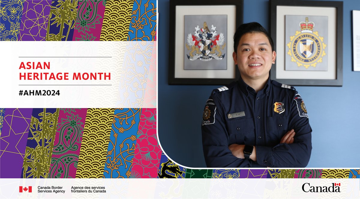 Matt, an Acting Assistant Director at the #CBSA, had the privilege of being the CBSA Liaison Officer in Shanghai and Beijing. He is proud that his heritage is seen as a strength at the Agency. #AHMCanada2023