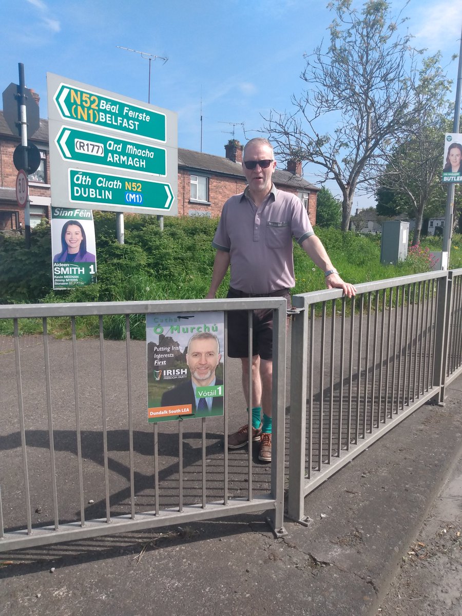 Vote for common sense border control & safe communities- vote Cathal Ó Murchú 1 in #dundalk South vote @IrexitFreedom on 7th June