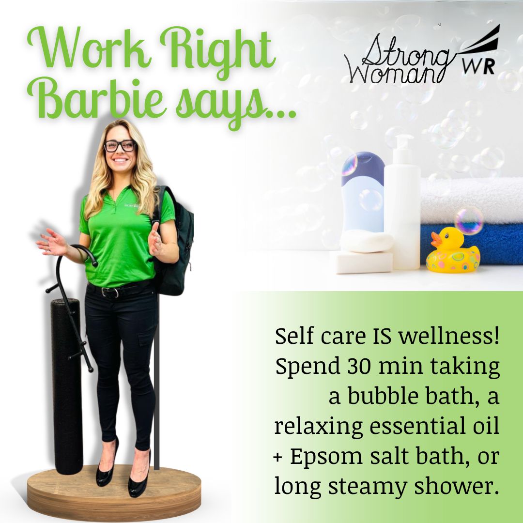 #WorkRightBarbie reminds us that self-care is a crucial part of wellness. Taking time for ourselves isn't just a luxury - it's a necessity. Carve out 30 minutes today to rejuvenate your body and spirit.💗💪 #StrongisNeverWrong #EmpoweringWomen #WomensWellness