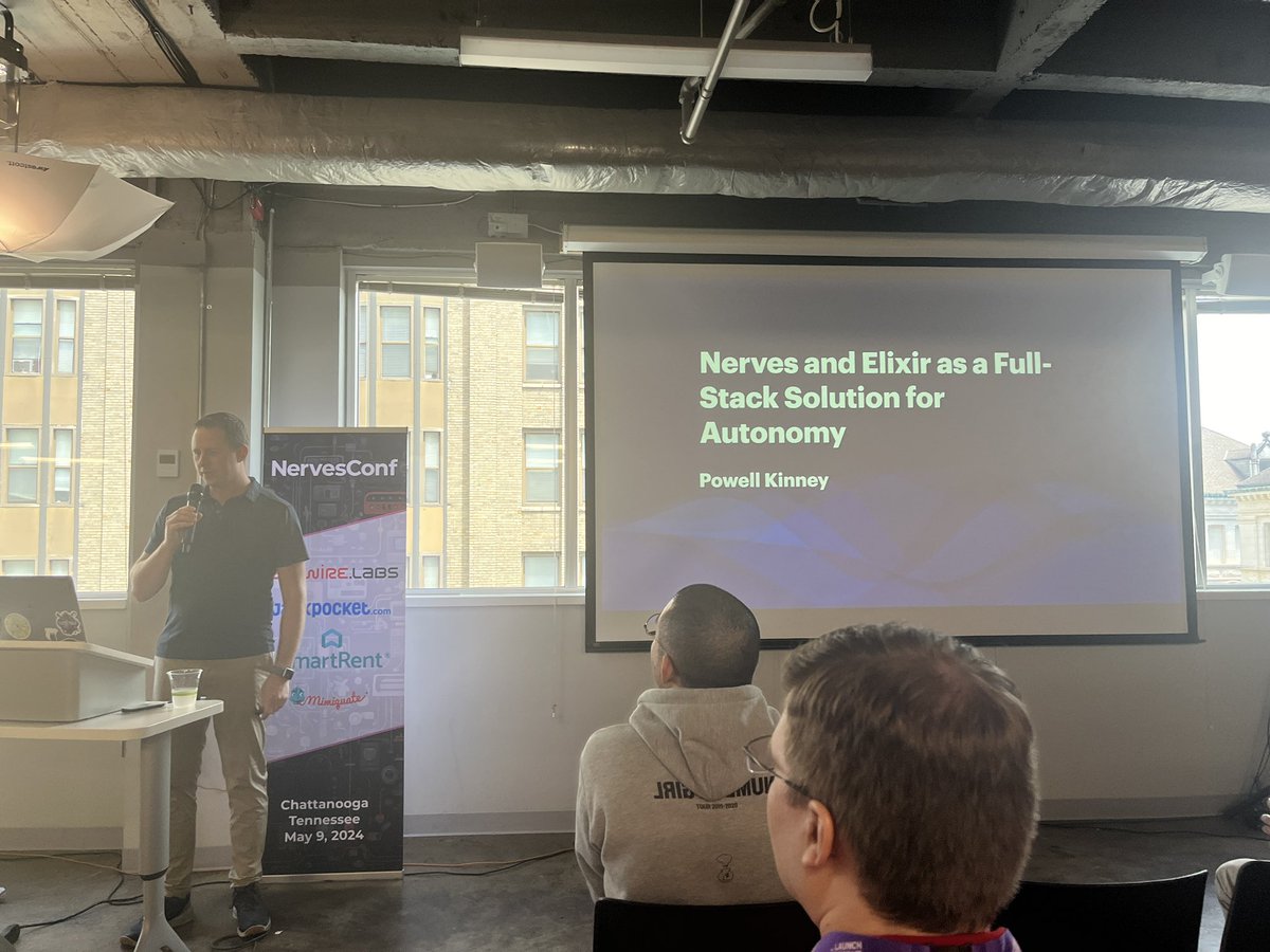 takasehideki's tweet image. building autonomous boat with @elixirlang ecosystem including @NervesProject , talked by @pkinney
super fantastic!! #NervesConf #GigCityElixir