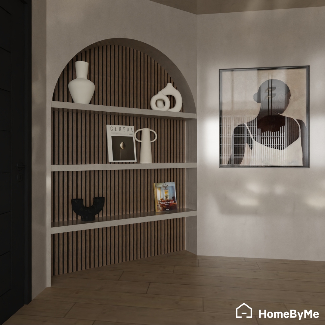 Discover this magnificent project 😍 : a warm and inviting living room, perfect for relaxing with family and friends! This elegant, modern living room is an example of how it's possible to create a space that's both functional and aesthetically pleasing.