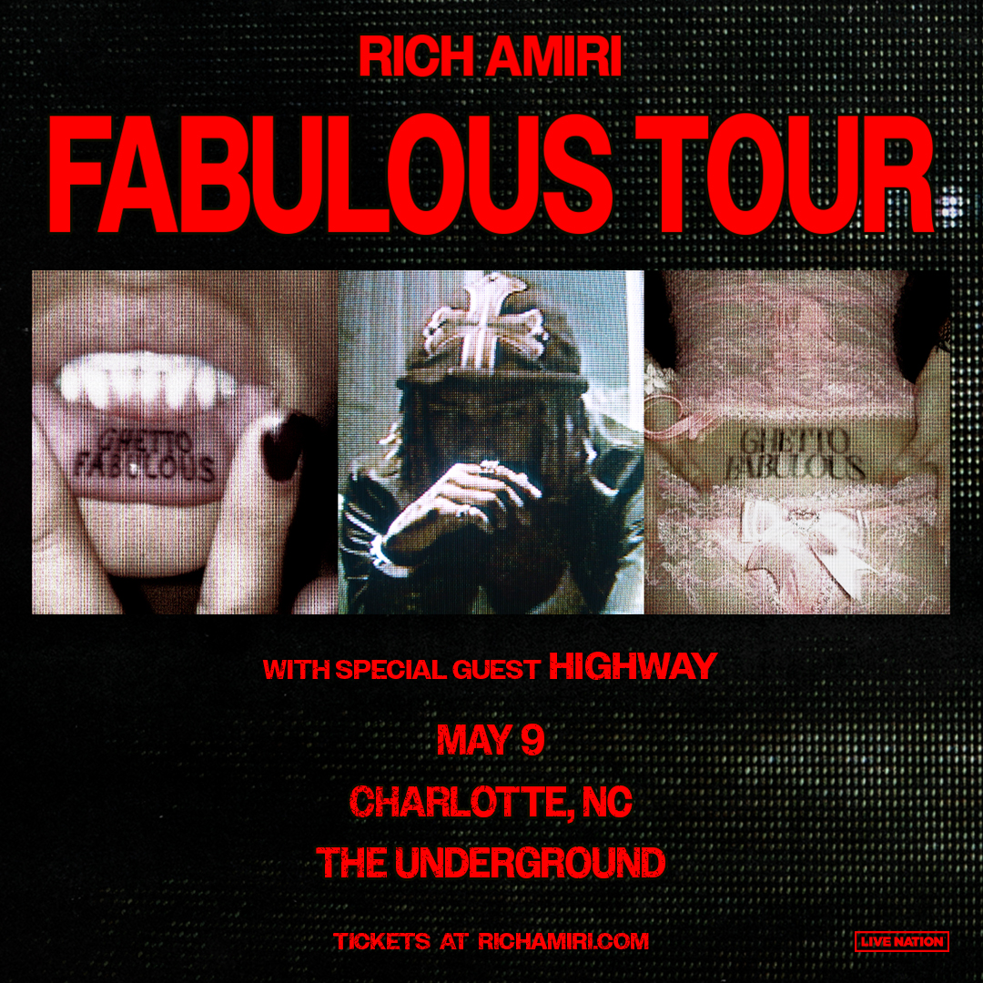Rich Amiri (@richamirii): Fabulous Tour with Highway TONIGHT (5/9) at The Underground! Doors: 7 PM | Show: 8 PM Tickets/Upgrades: livemu.sc/3UmP0he
