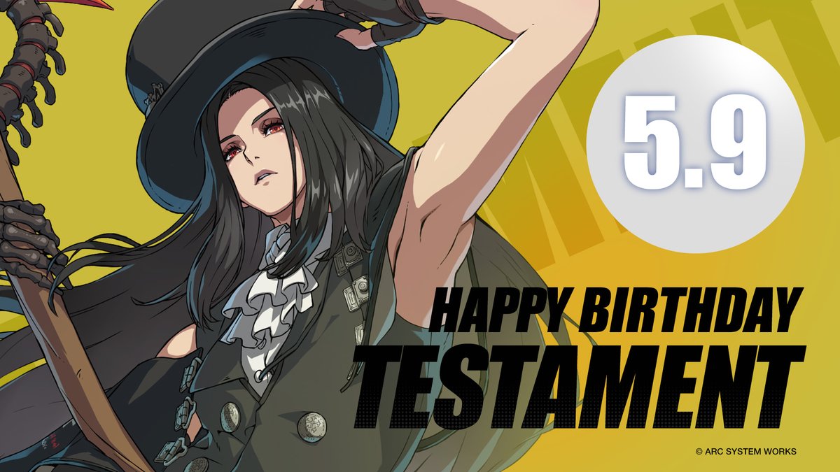 🖤 'Oh? It looks like I've become quite the trendsetter.' 🖤

Join us in wishing Testament a very Happy Birthday!
#GGST #Testament #Birthday
