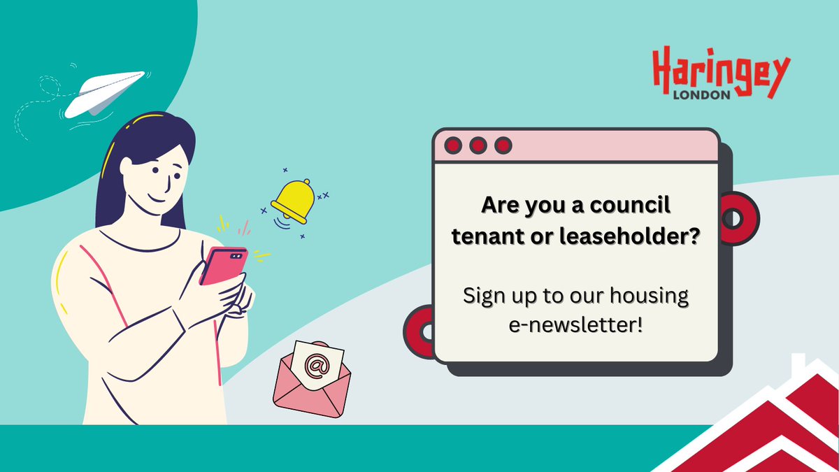 Are you a council tenant or leaseholder in Haringey? 📩 Sign up to our Homes Zone extra e-newsletter to have the latest news and information about our council housing services delivered straight to your in-box. 🔗 tinyurl.com/2kdn48sc