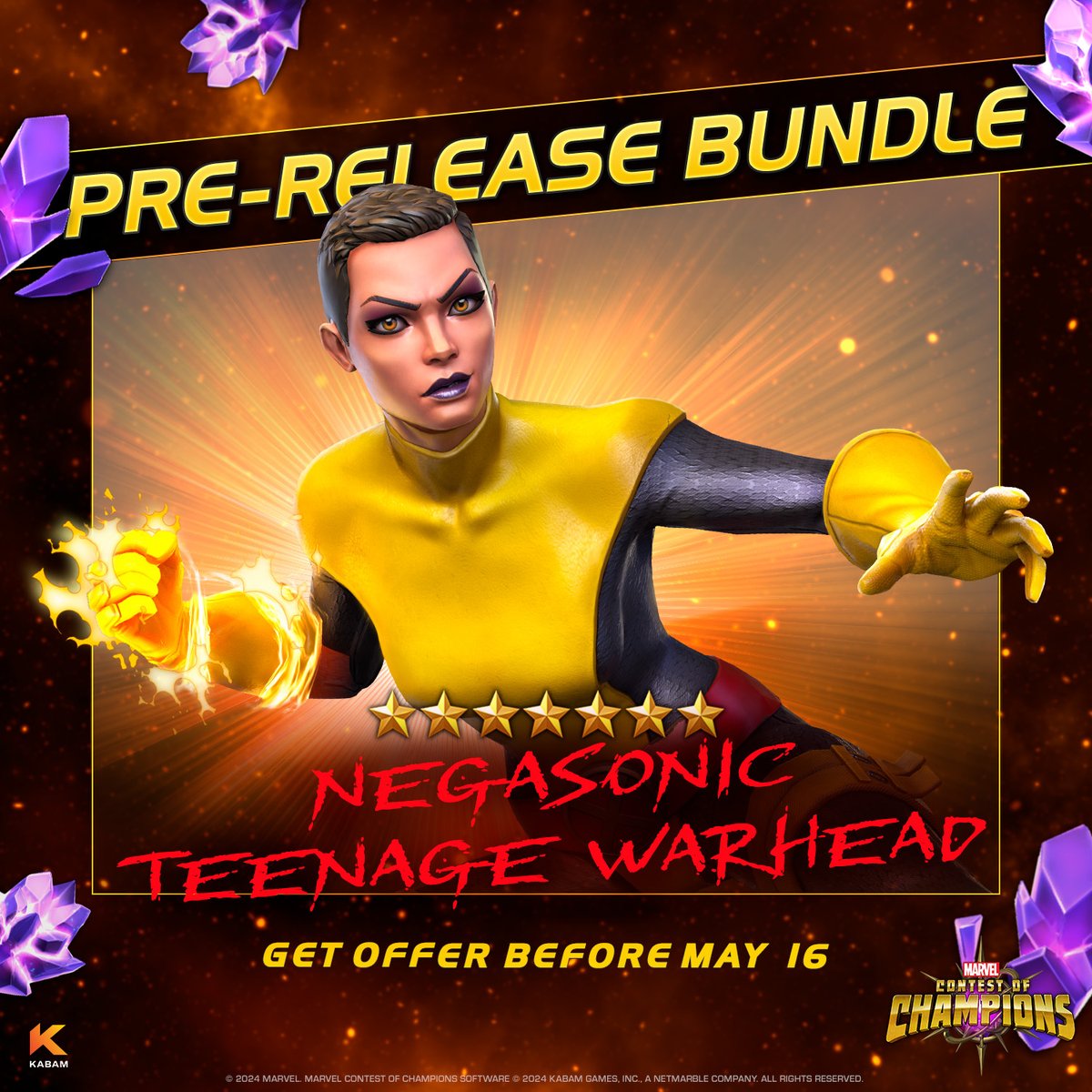 Get ready to unleash devastation with Negasonic Teenage Warhead. All Pre-Release Bundles listed GUARANTEE that Negasonic Teenage Warhead will be joining your team bit.ly/3UuhRjZ