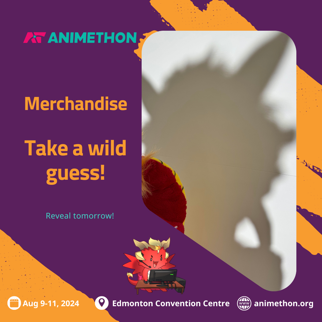 Make sure to swing by our #Animethon booth at #otafest to check out a cute merchandise to be released at #animethon2024 #yeg #animecon #plushie