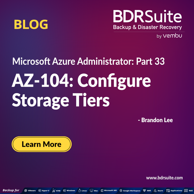 Discover #Azure Blob Storage: your solution for efficient #cloud storage. Master configurable tiers to balance performance and cost, and ace the AZ-104 exam with expert insights! zurl.co/WoOO #CloudStorage