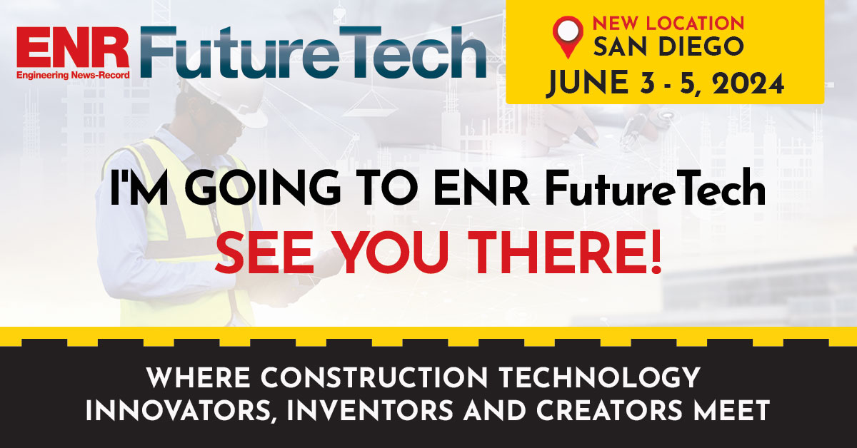 Find out what's new in construction technology next month in San Diego! Network with industry innovators and learn about new product applications from industry experts and practitioners. Make plans now! brnw.ch/21wIURj #ENRFutureTech #AEC #Construction #Technology