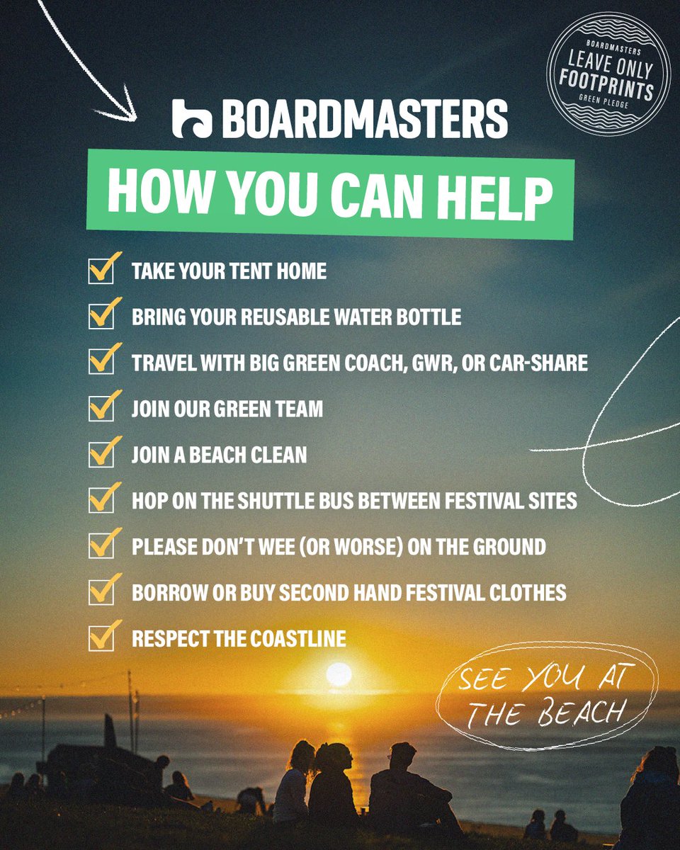 It’s integral we all do our bit to create an environment where everyone is inspired to take immediate positive action 💙⁠ ⁠ Here are just some of the ways you can help! 🌍️ ⁠ Get involved at boardmasters.com/communitysusta…