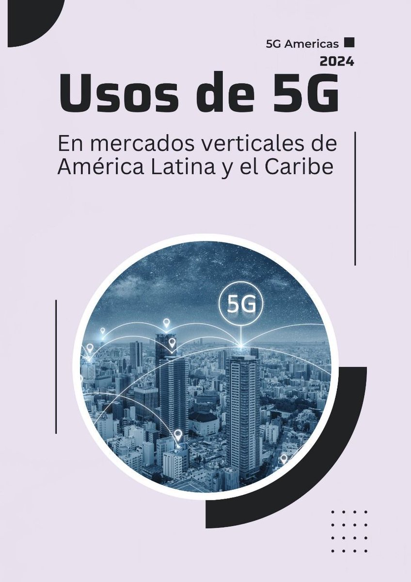 #Reporte de @5GA_CALA➡️ 'Usos de #5G en mercados verticales de #AmLat y el #Caribe', analiza diferentes casos de uso que segmentos como agricultura, educación, gobierno, minería, retail y salud le pueden dar a 5G. Consulta y descarga en Brecha Cero:👉🔗buff.ly/3QFRSVz