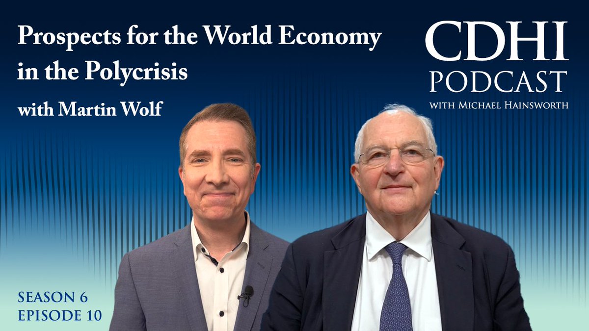 New #podcast: How do we get global powers to work together to solve the world’s polycrisis? @martinwolf_ from @FT joined @hainsworthtv to discuss the current 'polycrisis.' Listen today: cdhowe.org/prospects-worl…