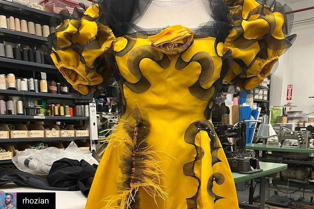 Repost from IG #mpc705 #costumer Randy Hozian.
Happy Hacks S3 Day 😃 here’s a shot of a dress I embellished the skirt with horsehair braid. #90s #90sfashion #gown #motionpicturecostumers #costumelife #behindtheseams #behindthescenes #iatse #iatse705 #costumegoals