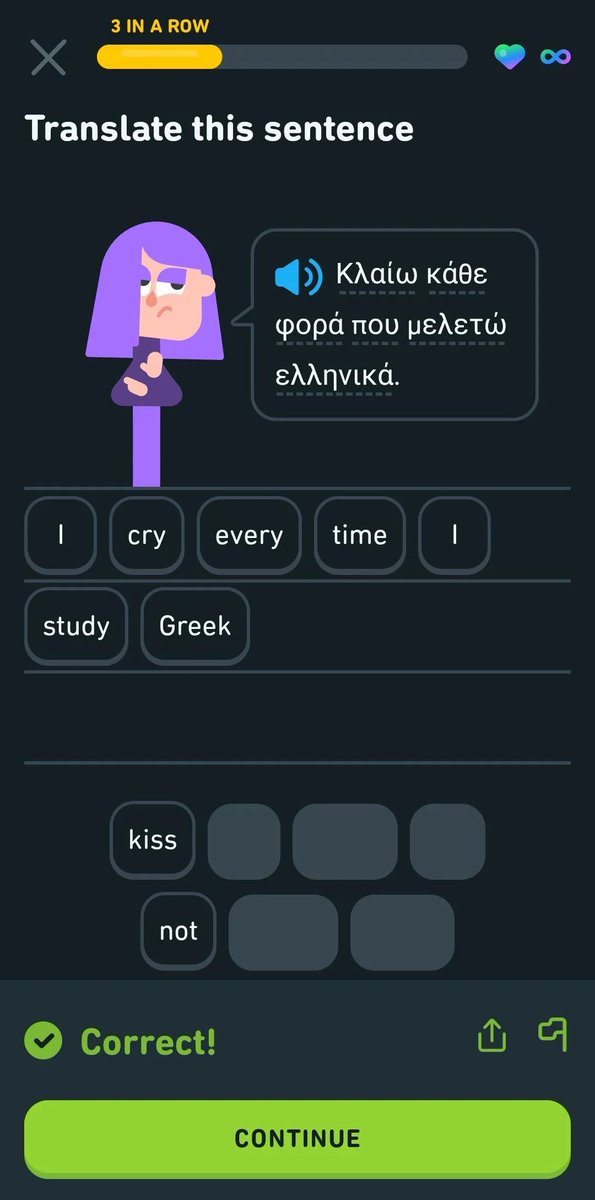 Strange Duolingo Sentences (@DuolingoStrange) on Twitter photo 2024-05-10 07:52:00