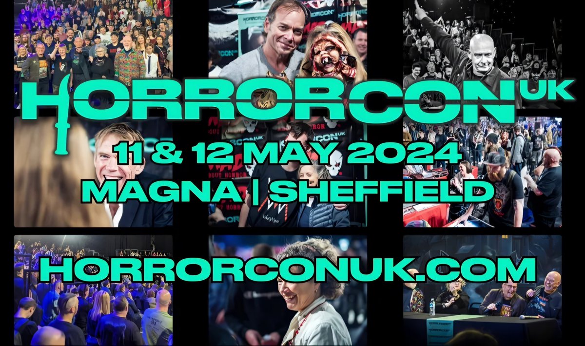 TheFilmFair's tweet image. #Horrorcon is on May 11-12. We will be set up all weekend with cinematic delights - see you there!
@Horrorconuk @MagnaScience #ChristinaLindberg #KaneHodder #GriffinDunne #DerekMears #DavidMorrissey #MiraSorvino #BrittEkland #JeffDanielPhillips #JohnFranklyn #CourtneyGains