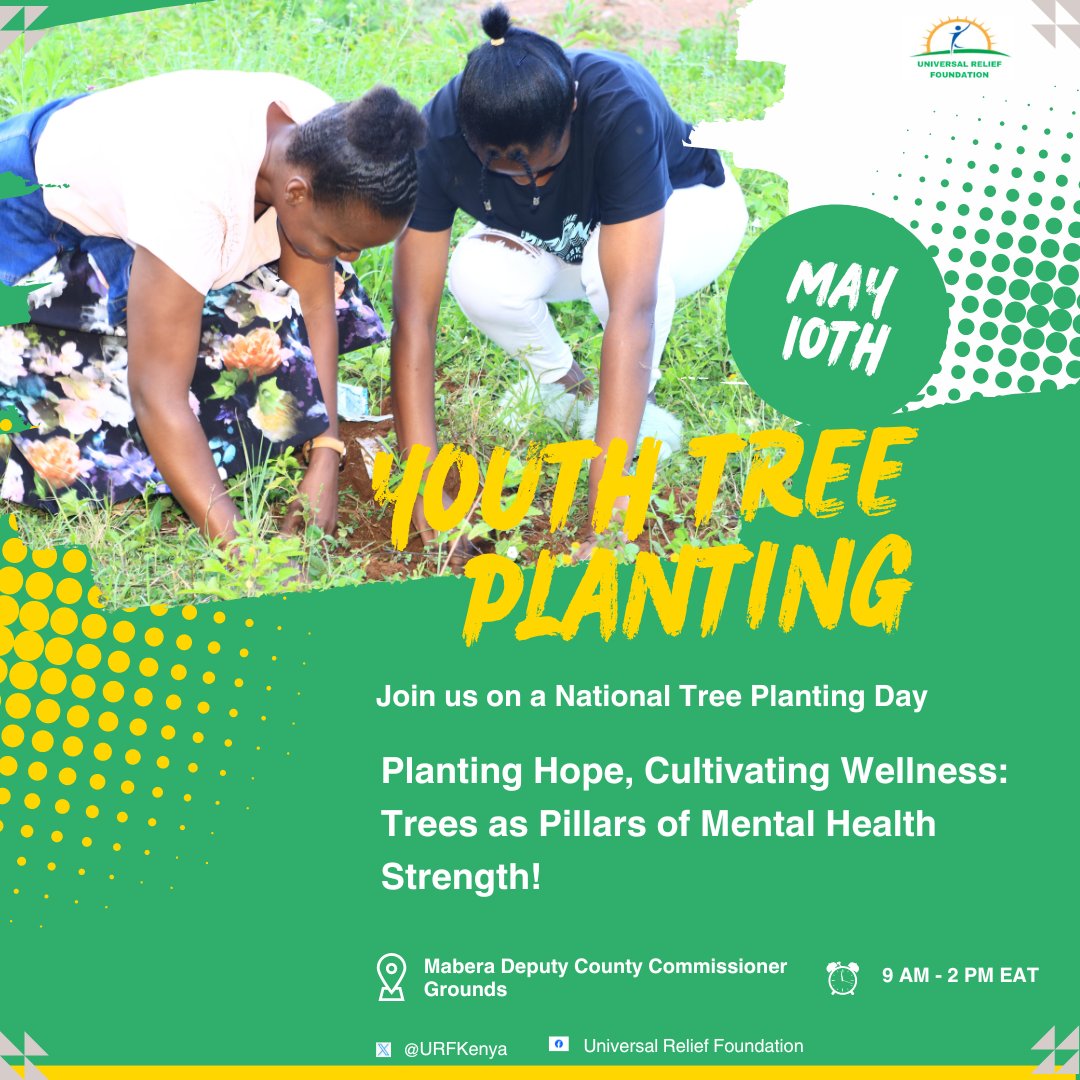 @URFKenya youth will be teaming up with the Mabera Deputy County Commissioner team for National Tree Planting Day! Taking action against #climatechange &supporting #MentalHealthAwarenessMonth 2024. We're committed to partnering with the government in tackling community issues.