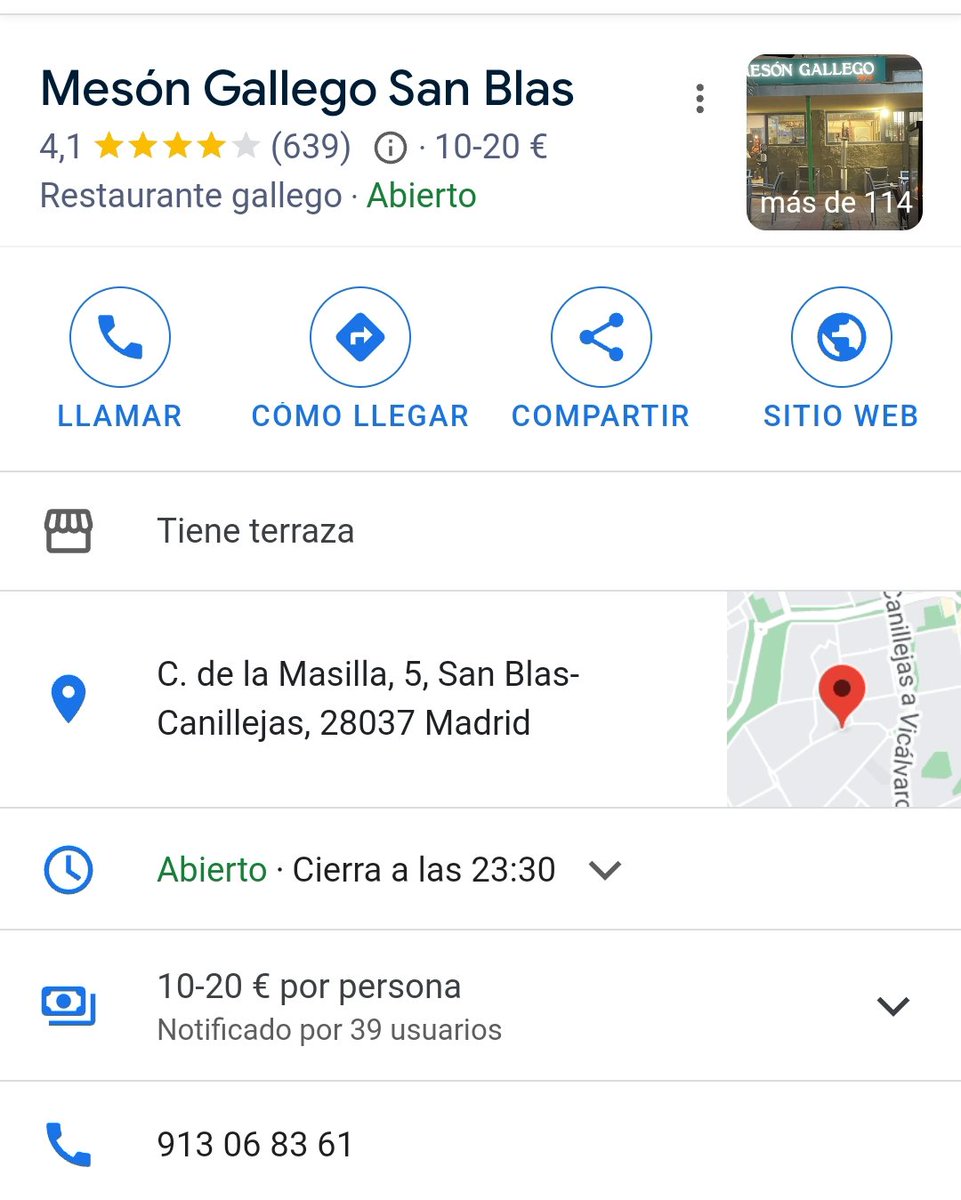 Xa Temos lugar para a previa este domingo. O Mesón Gallego, na parada de metro de San Blas, a 20 minutos do estadio. As 13.00h vémonos todos alí!!