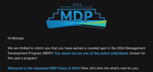 Yesterday, I received my acceptance to the MDP program, I was flooded with thanksgiving and appreciation for the company AT&T who chose to invest in me. Representing the North East States ✌️I’ll be in Dallas!

#2024MDPLife
#LifeatATT
