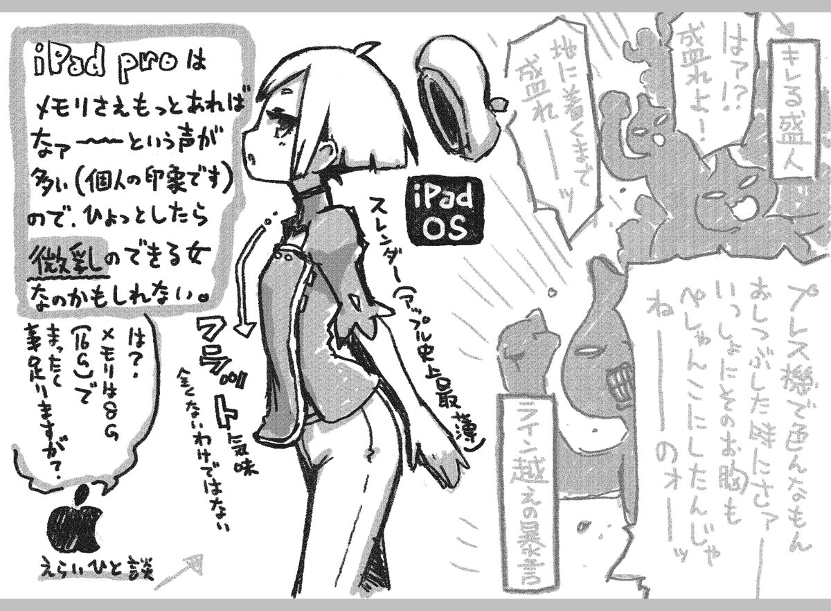 いにしえの搭載メモリおっぱい論です 