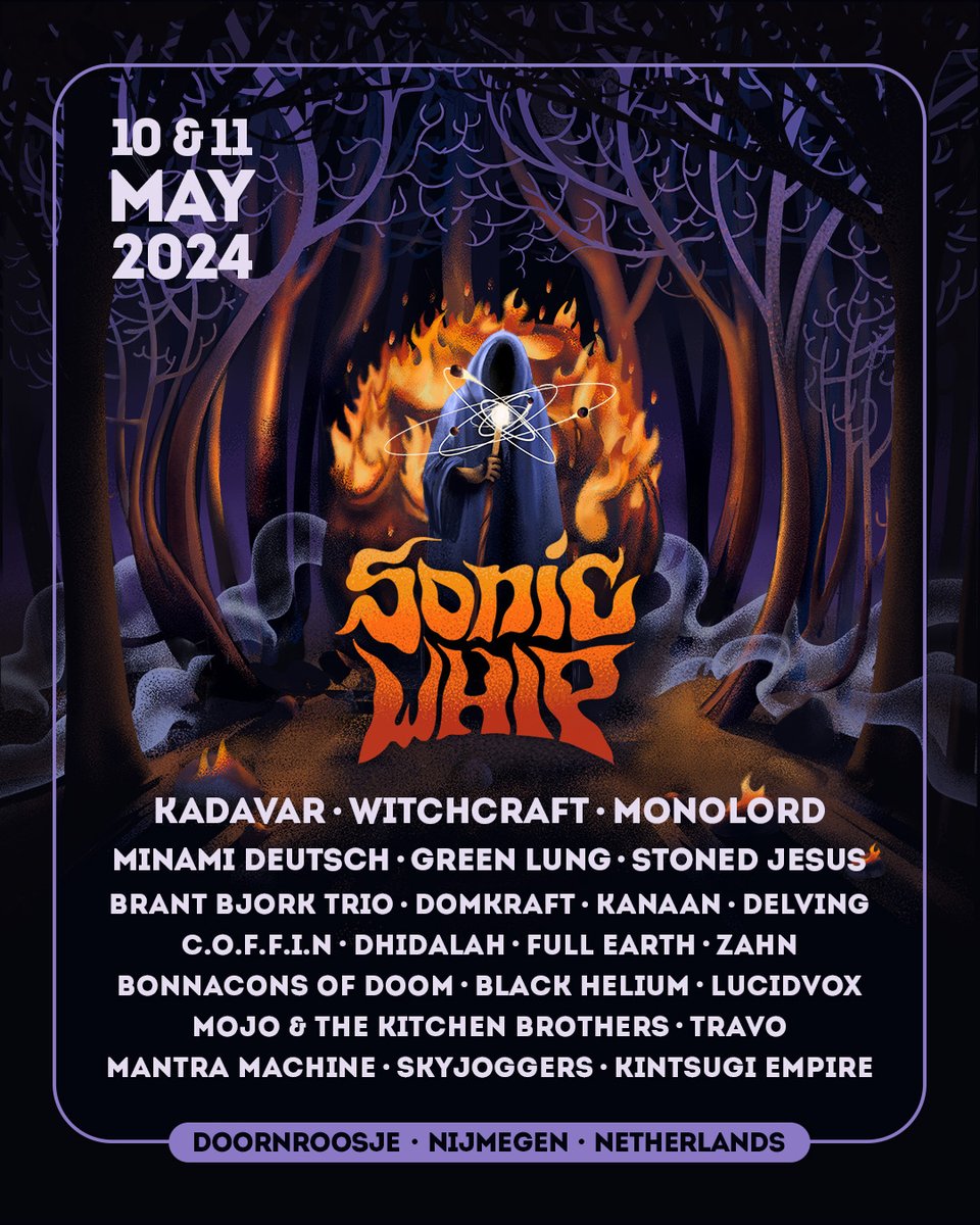 NMTH tipt Sonic Whip festival @doornroosjenl met o.a. @MonolordSweden @KadavarOfficial @greenlungband @StonedJesusBand Domkraft en Kanaan x Full Earth nmth.nl/tips-sonic-whi… #sonicwhip